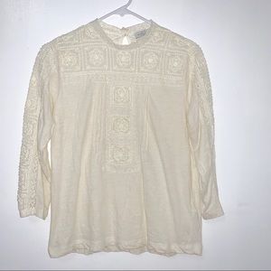 CLOSING- SEND OFFERS LuckyBrand Embroidered Top
